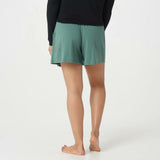 AnyBody Women's Cozy Knit Pleated Shorts