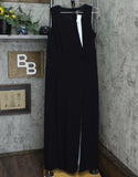 Dennis Basso Women's Sleeveless Caviar Crepe Maxi Dress