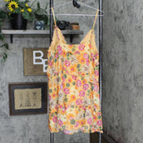 Wild Fable Women's Sleeveless Tiered Babydoll Dress TARD920BJ Peach Orange XXL