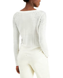 INC International Concepts Women's Rhinestone Shoulder Sweater