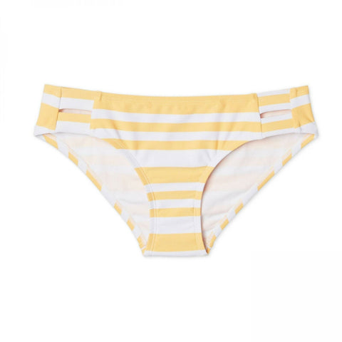 Kona Sol Women's Textured Double Tab High Coverage Bikini Bottom