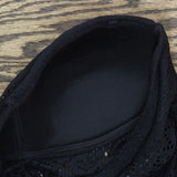 Kona Sol Women's Crochet Flyaway Tankini Top Black Small