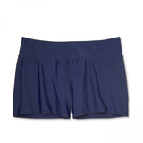 Kona Sol Women's Plus Size High Waist Swim Bikini Boyshorts