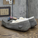 dluxe by dearfoams  Women's Fernie Genuine Shearling Moccasin Slippers