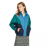 Wild Fable Women's Zip-Up Colorblocked Windbreaker Jacket