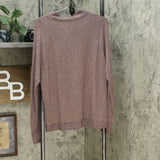 AnyBody Women's Hacci Knit Bomber Jacket Smokey Taupe Medium