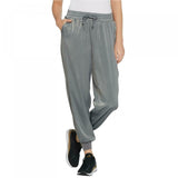 AnyBody Women's Petite Satin Jogger Pants