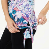 NWT Ideology Womens Hibiscus Printed Side-Tie Tank Top. 100068138MS Large