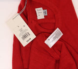 A New Day Women's Textured Sweater Dress Red Large