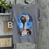 E.T. Women's Universal Studios Short Sleeve Graphic T-Shirt Tee Gray XXL