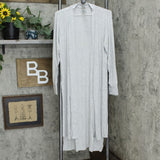 Cuddl Duds Softwear Women's Ribbed Knit Duster With Side Slits