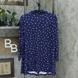 Isaac Mizrahi Live! Plus Size Ditsy Floral Button Up Knit Top