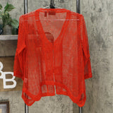 Nina Leonard Women's Coconut Button Bolero Sweater With Tank Top