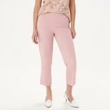 Isaac Mizrahi Live! Plus Tall 24/7 Stretch Crop Pants with Back Slits
