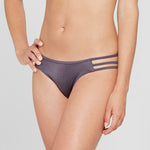 Shade & Shore Women's Sun Coast Cheeky Strappy Bikini Bottom