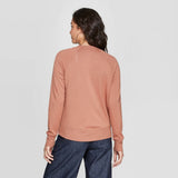 A New Day Women's Crewneck Lightweight French Terry Raglan Sweatshirt