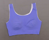 Rhonda Shear Women's Invisible Body Bra With Contrast Trim Purple Medium
