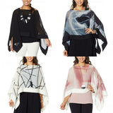 MarlaWynne WynneLayers Women's Chiffon Convertible Poncho