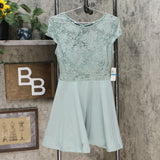 NWT B Darlin Juniors' Lace-Top A-Line Dress. 4XGQ220 9/10