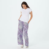 Denim & Co. Women's Petite Pull On Wide Leg Knit Beach Pants