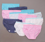 Fruit Of The Loom 11 Pairs Women's Cotton Low Rise Hipster Bikinis