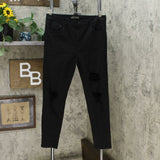 Wild Fable Women's High Rise Distressed Skinny Jeans Black 14