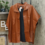 Slinky Brand Women's Faux Leather Topper Jacket