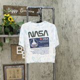 Mighty Fine Women's NASA USA Sleep Pajama T-Shirt