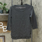 Gloria Vanderbilt Women's 3/4 Sleeve Slub Knit T-Shirt