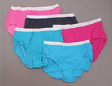 Just My Size By Hanes 5 Pairs Women's Cotton Briefs Panties Underwear
