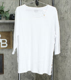 NWT Denim & Co. Essentials Scoop-neck 3/4-Sleeve Tunic. A366972 X-Large