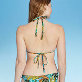 Xhilaration Women's Jungle Animals Triangle Bikini Top