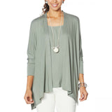 MarlaWynne WynneLayers Women's Unconstructed Open Front Knit Cardigan
