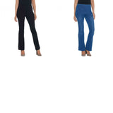 NWT Women With Control Regular Prime Stretch Denim Low Bell Jeans. A342060 XL