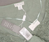 Spenser Jeremy Women's Sleeveless Crochet Detail Poncho Blouse Top Shirt