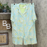 HUE Women's Plus Size 2-Piece Capri Pant Sleepwear Pajama Set