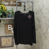 Ava & Viv Women's Plus Size Long Sleeve V-Neck T-Shirt