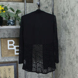 Susan Graver Women's Liquid Knit And Lace Cardigan And Tank Top Set