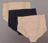 Rhonda Shear Women's Plus Size 3 Pack Mesh Detail Brief Panties