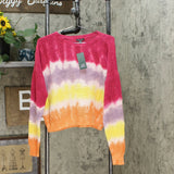 Wild Fable Women's Crewneck Oversized Tie Dye Pullover Sweater