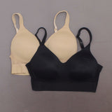 Rhonda Shear 2 Pack Molded Cup Bras With Mesh Back Detail Nude/ Black Large