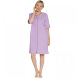 Stan Herman Women's French Terry Break-Away Short Zip Robe