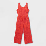 Cat & Jack Girls' Floral Jumpsuit