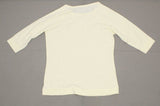 Isaac Mizrahi Live! Women's True Denim Raglan Sleeve Knit Tunic Top Cream Small