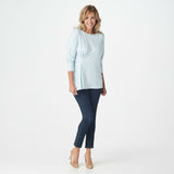 Elizabeth & Clarke Women's Knit Cinched Long Sleeve Knit Top