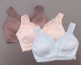 Rhonda Shear 3 Pack Betty Pin Up Bras With Pads And Back Closure