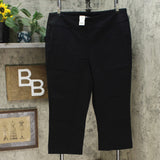 Martha Stewart Women's Plus Size Stretch Twill Crop Pants