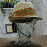 Steve Madden Women's Striped Band Fedora Hat