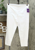 Yummie Women's Plus Size 2 Pack Skimmer Leggings Black/ White 1X