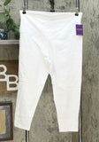 Yummie Women's Plus Size 2 Pack Skimmer Leggings Black/ White 1X